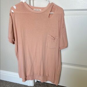Free People distressed tee